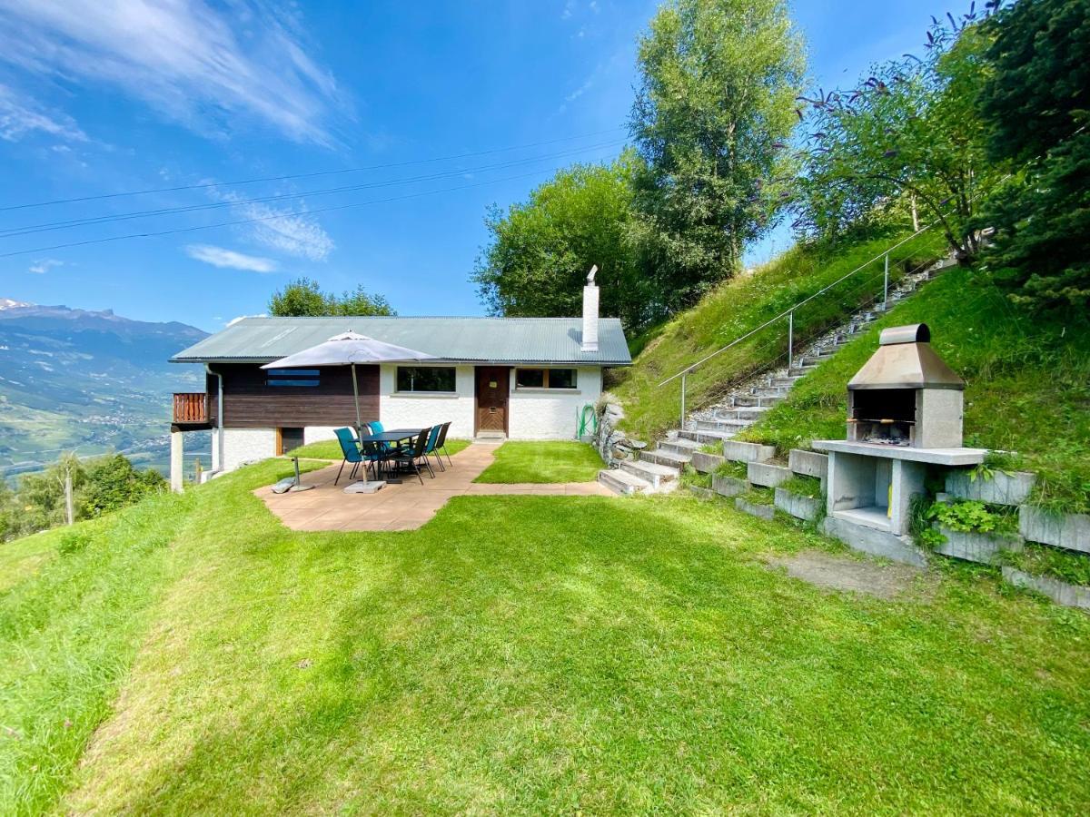 Eco Lodge With Jacuzzi And View In The Swiss Alps Grône 외부 사진